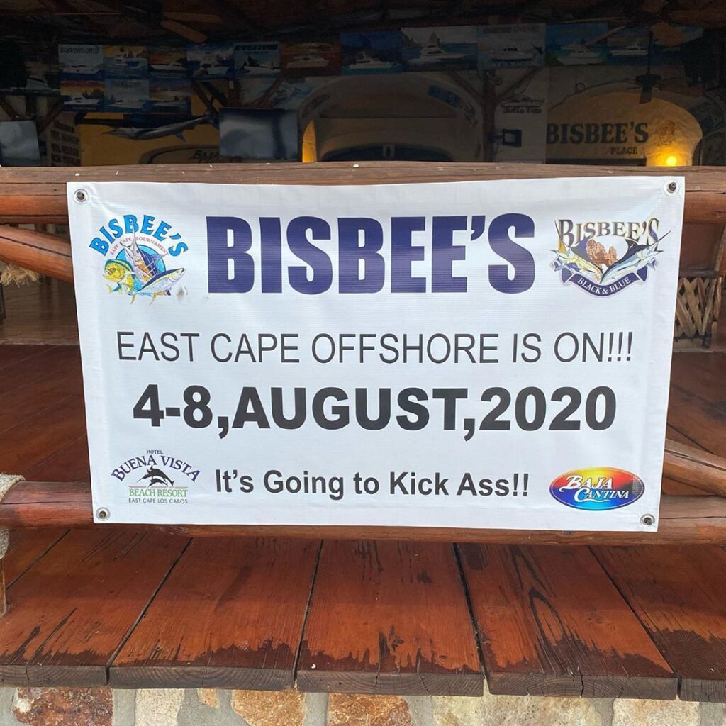 Bisbee's tournament sign